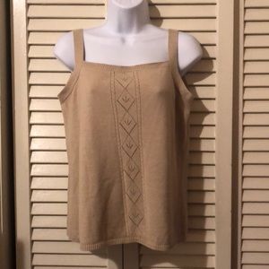 Tan Sweater Knit Cami
